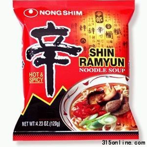 韓國(guó)農(nóng)心辛拉面特辣香菇味