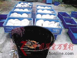 “康潔”碗筷消毒現(xiàn)場。 “康潔”碗筷消毒現(xiàn)場。